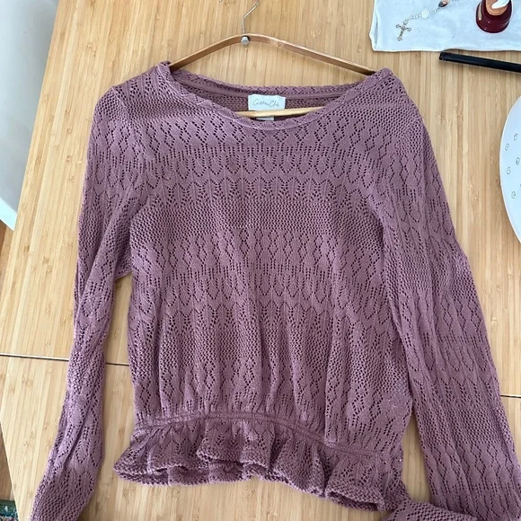 Cotton club spring sweater pink